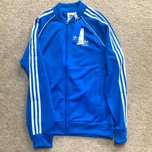 NEW - Size Large Blue Adidas Track Jacket